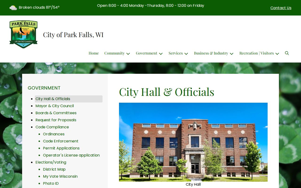 Price County civil court docket Park Falls official source